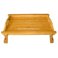 Bamboo Bed Table Breakfast Serving Tray with Legs